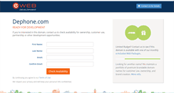 Desktop Screenshot of dephone.com